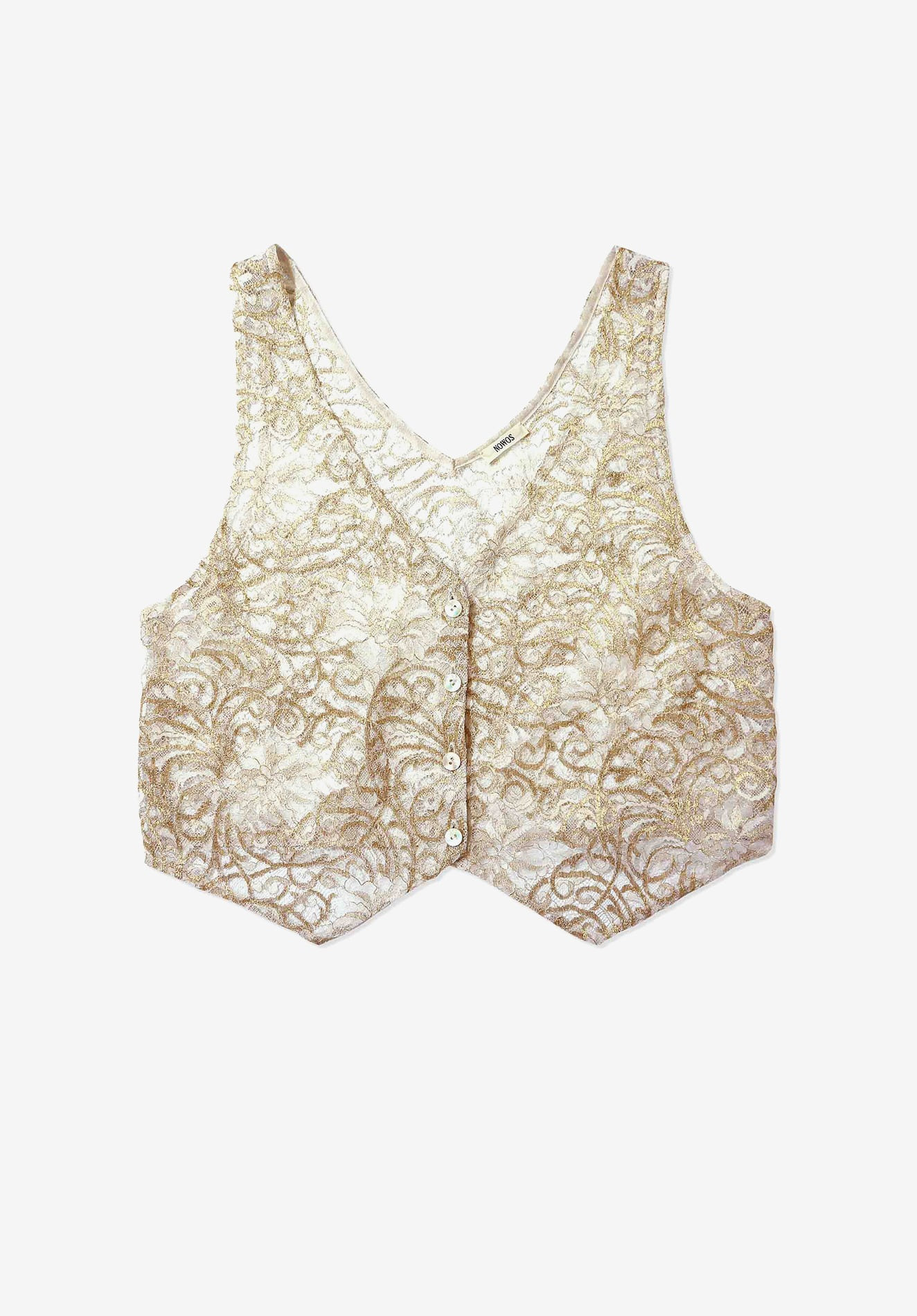 [ONLY OFFLINE STORE] LACE BLOUSE, GOLD