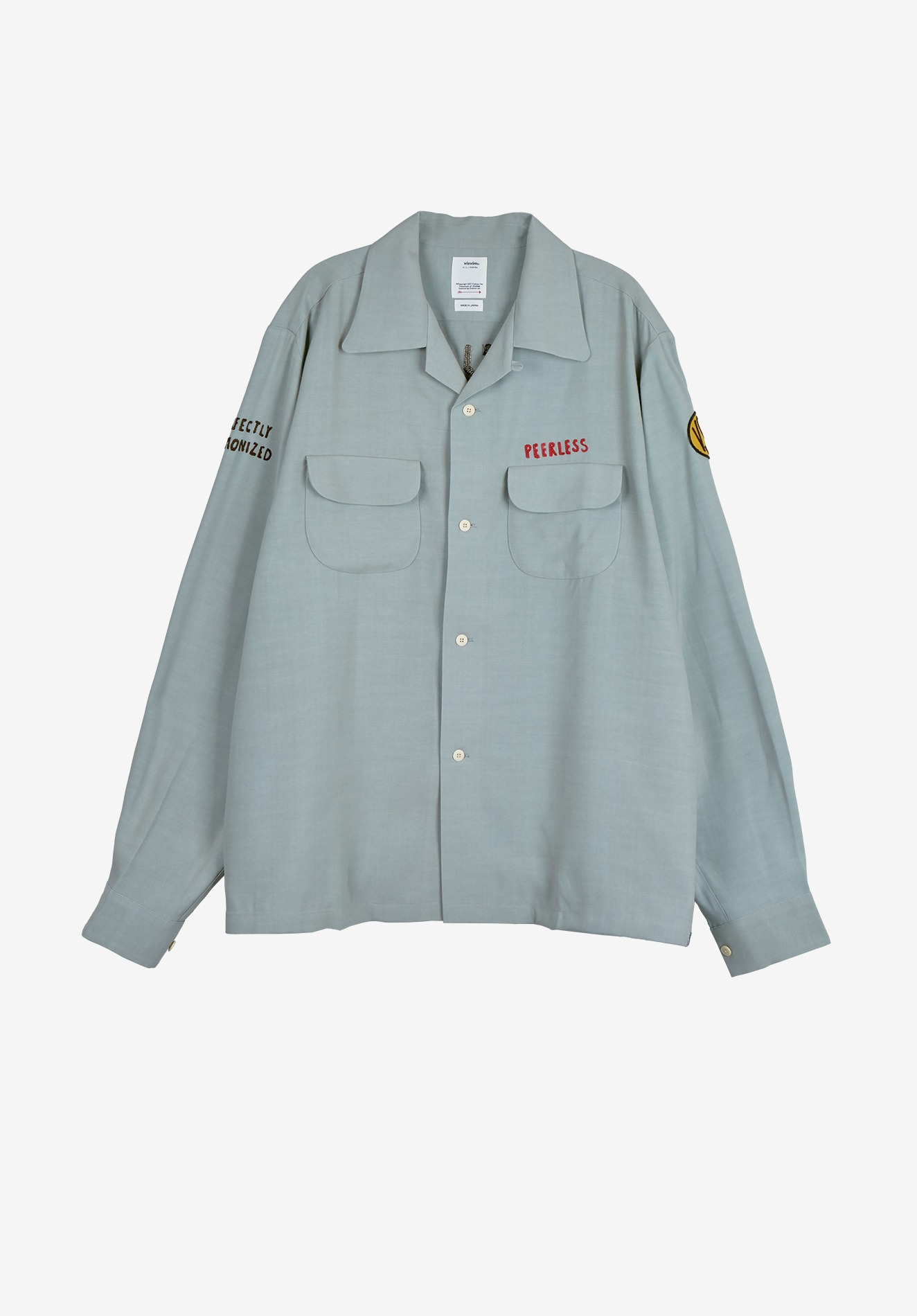 KEESEY G.S. SHIRT L/S I.Q.W.T, GREY