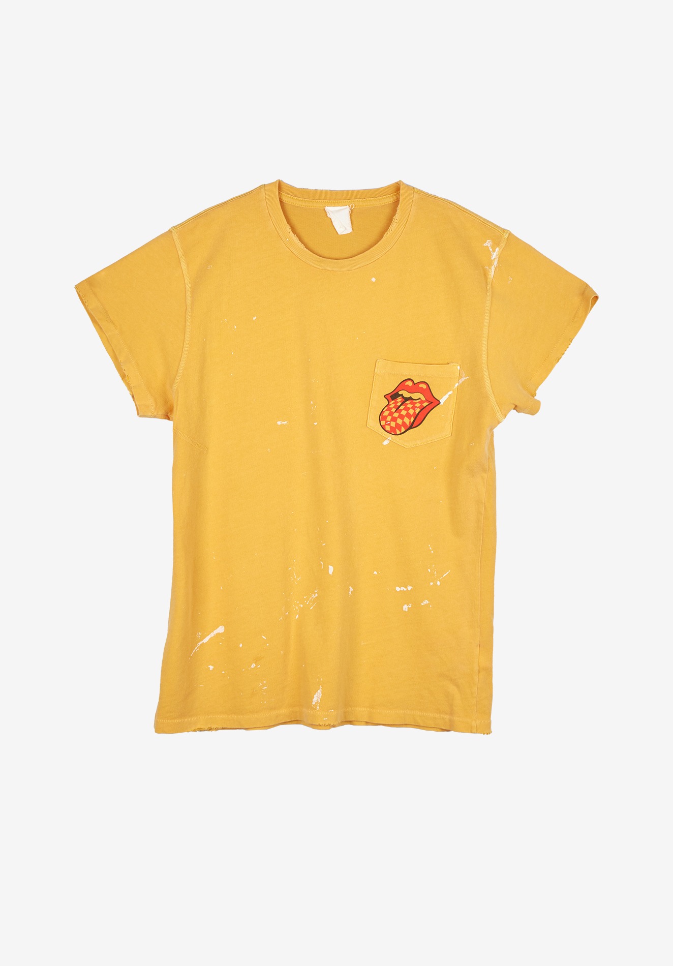 ROLLING STONES TEE, GOLD