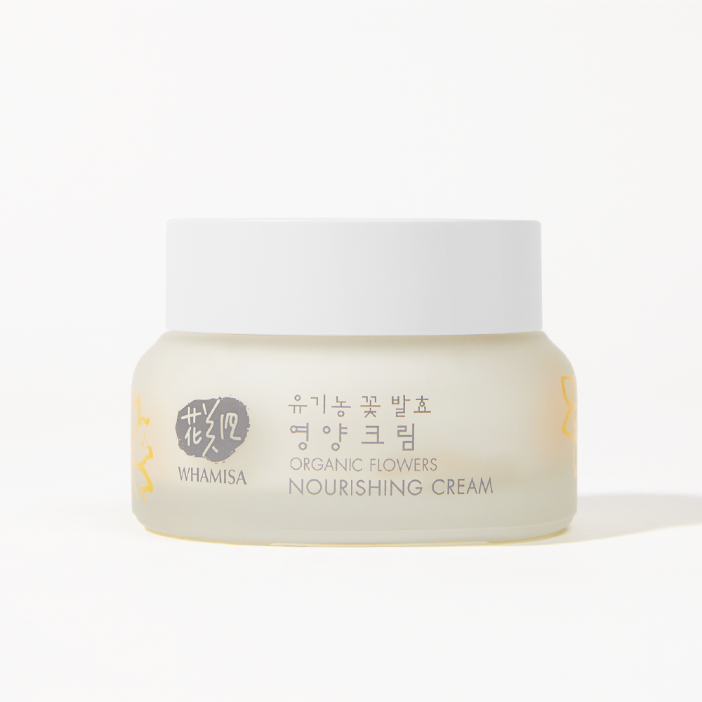 [WHAMISA] Organic Flower Cream 51ml (Moisturizing / Nourishing)