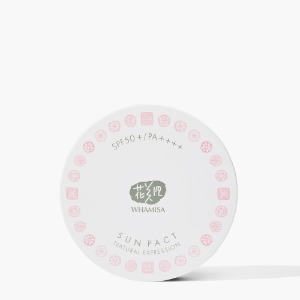 [WHAMISA] Organic Flowers Natural Sun-Pact 2 types SPF50+/PA++++ (Expression/Tone up)