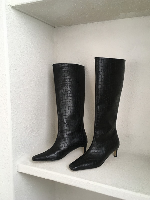 Textured Tall Boots