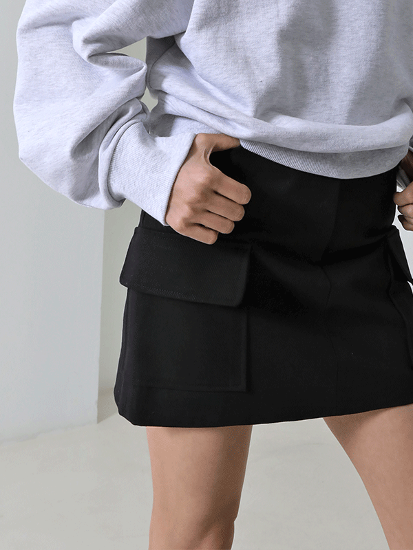 36770 Solid Tone Mini Skirt