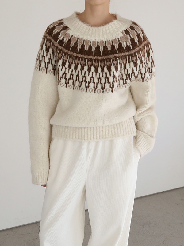 Fair Isle Pattern Sweater