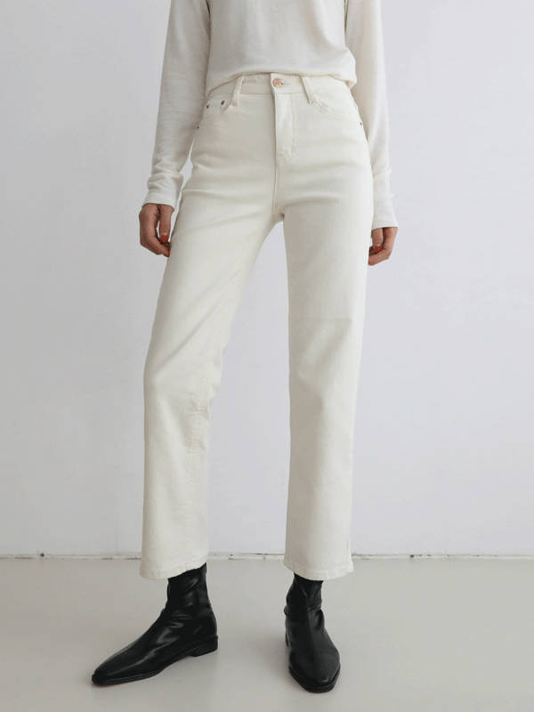 Solid Tone Fleece-Lined Straight Pants