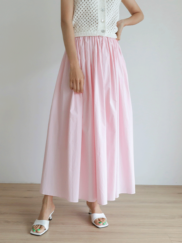 35672 Gathered Long Skirt