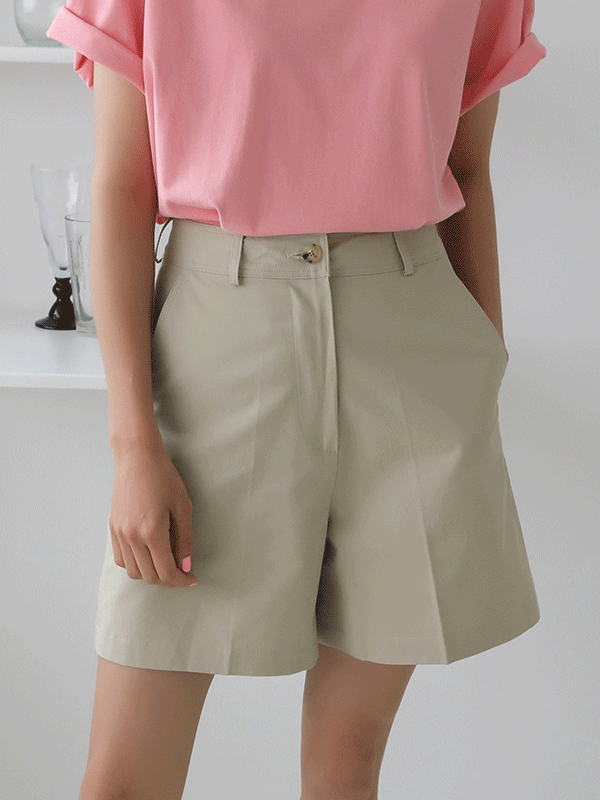 35648 Solid Tone Cotton Shorts