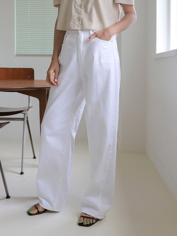 35776 Solid Tone High-Waisted Wide Leg Pants