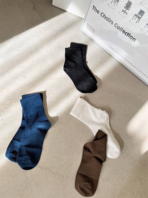 36083 Solid Tone Ankle Socks