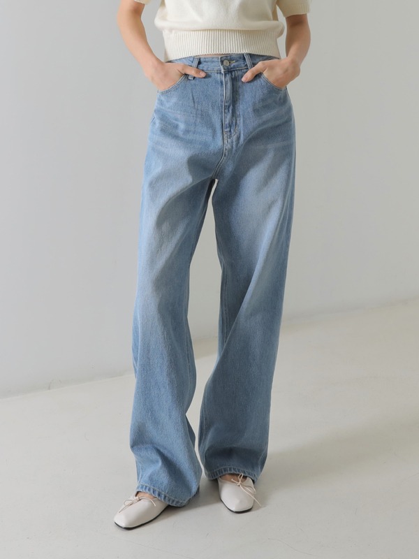 36706 Washed Long Jeans