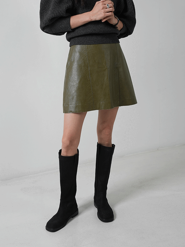 Mohen Leather Skirt
