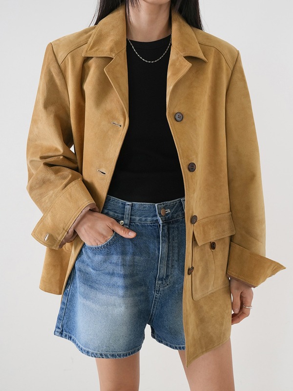 Witted suede jacket (for 1 week)