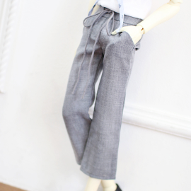 [Nine9 Style][SD70 BOY-outfit] Wide pants (Gray)