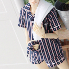 [Nine9 Style][SD17 BOY-outfit] (Pre-Order) Pajamas set (Navy)