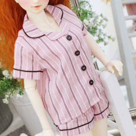 [Nine9 Style][SD9 GIRL-outfit] (Pre-Order) Pajamas set (Pink)