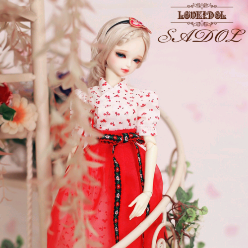 [SADOL][43cm-outfit] Flower Picnic (Cherry)