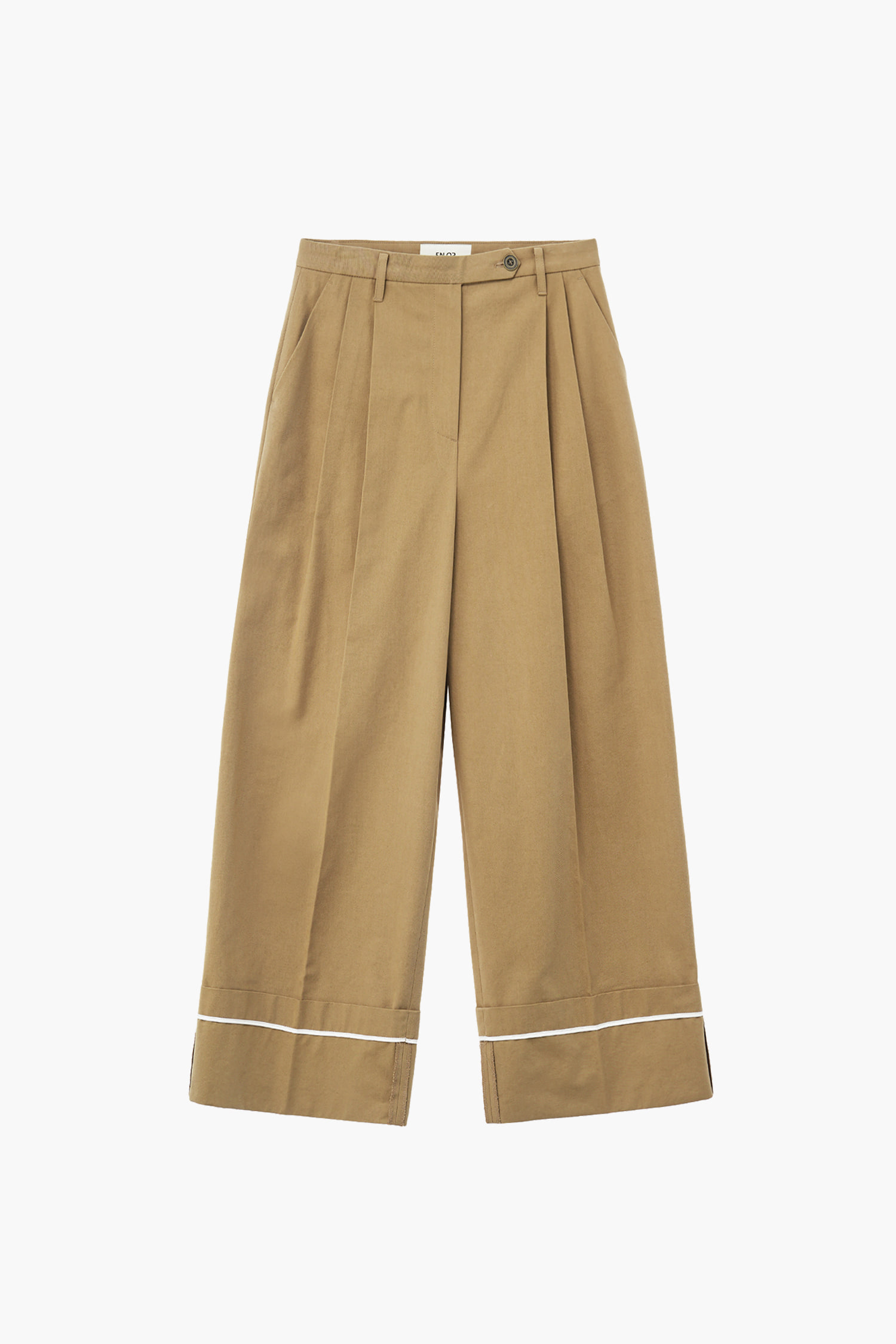 [3rd size M 3/27 pre-order] ROLL-UP WIDE PANTS - BEIGE