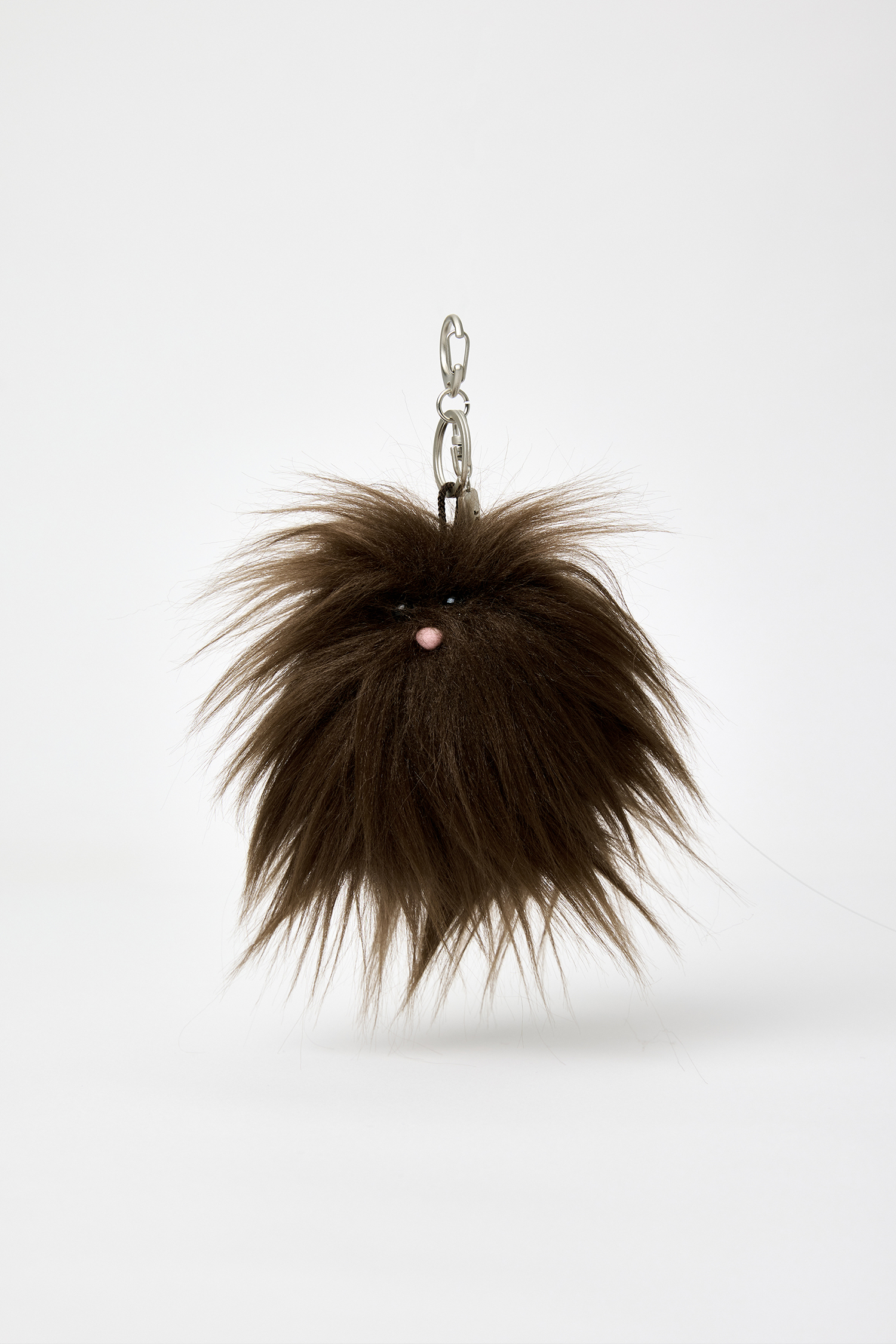 [EXCLUSIVE] FUZZY ALPHA DOLL KEY RING - BROWN
