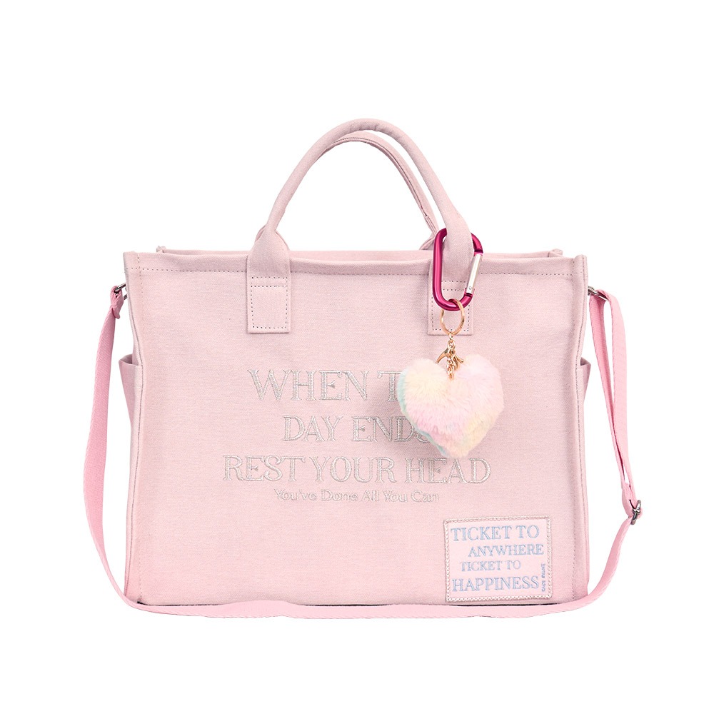 THE WILD TOTE BABY PINK LARGE - Entre Reves