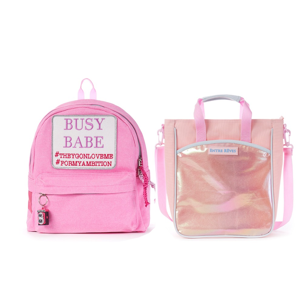 (SET) BUSY BABE PINK KID + THE TWINKY KID - ROSE - Entre Reves