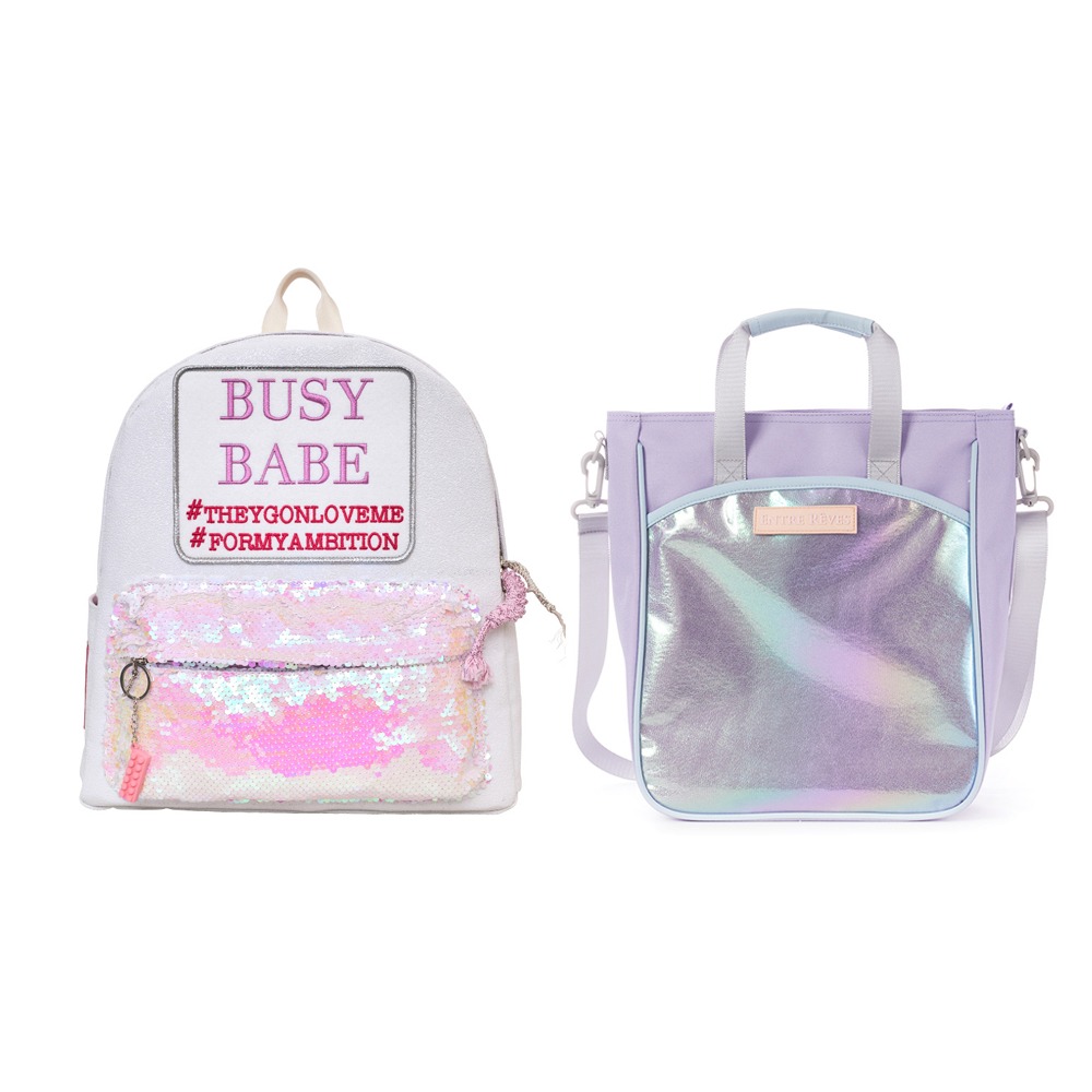 (SET) BUSY BABE WHITE SPANGLE KID + THE TWINKY KID - LILAC - Entre Reves