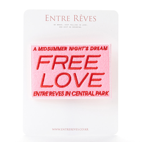 FREE LOVE PATCH - Entre Reves
