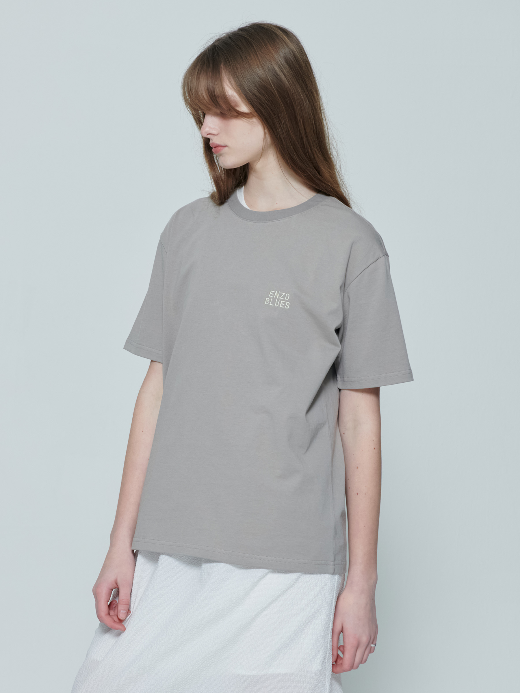 베이직 로고 티셔츠 (Grey)