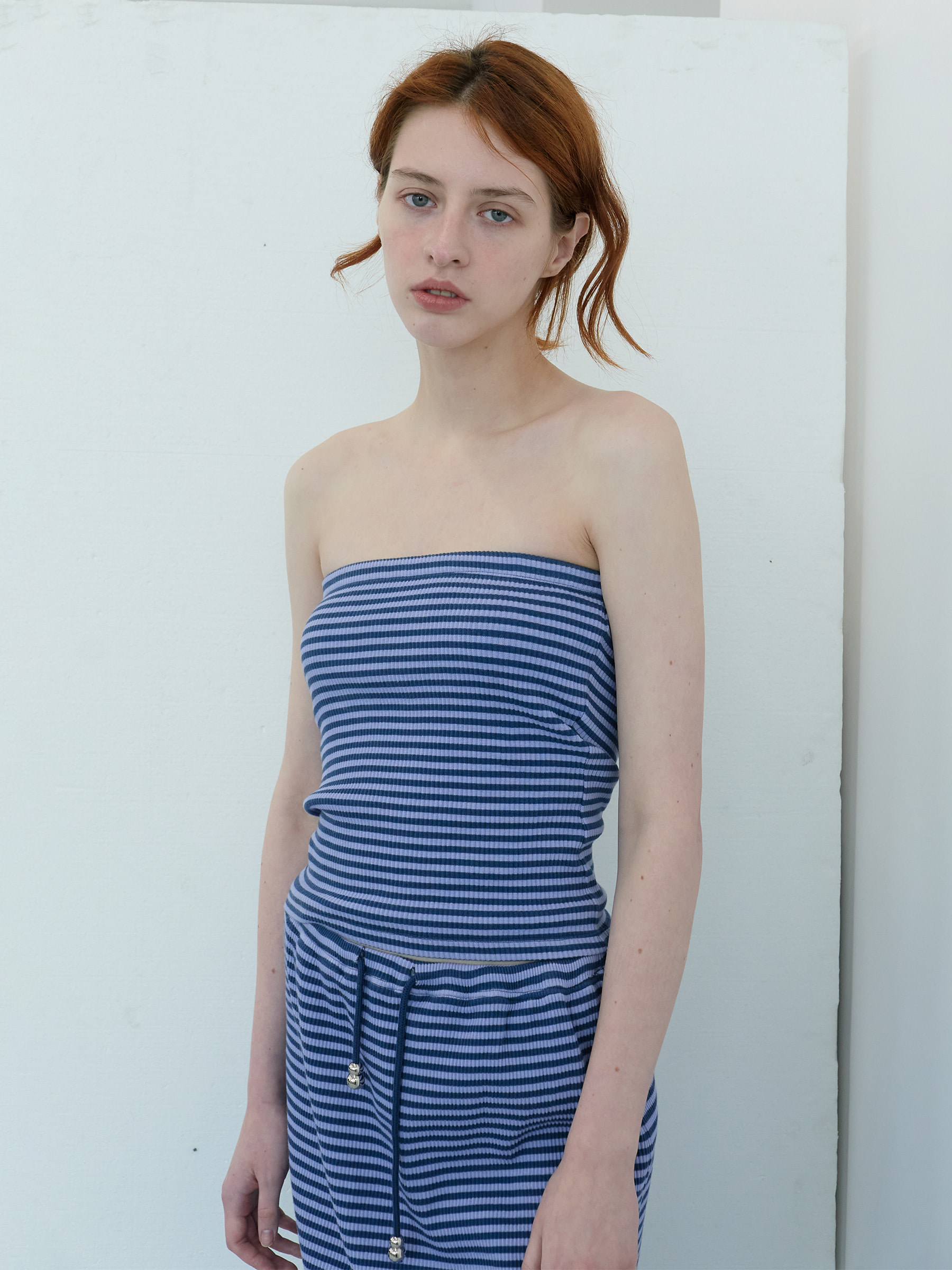 ★ ENZO BLUES★ Striped Tube Top Multi Stripe 253STBTOP000 Basic Layout - Shop - ENZO BLUES