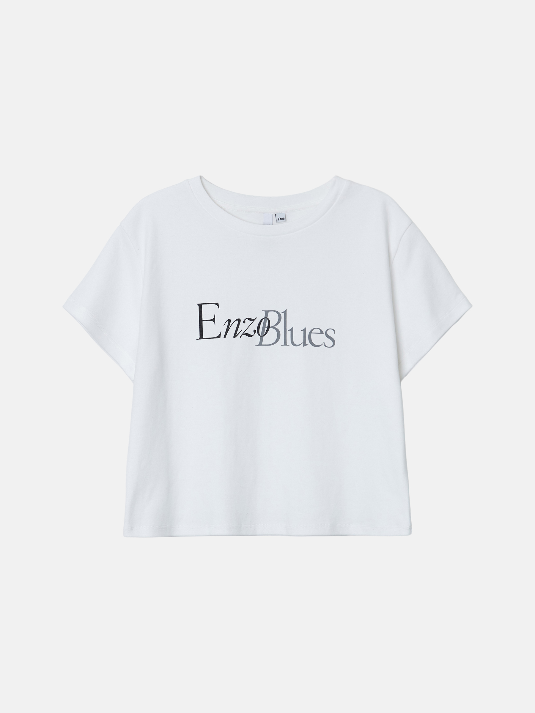 Enzo Blues 로고 티셔츠 (White)