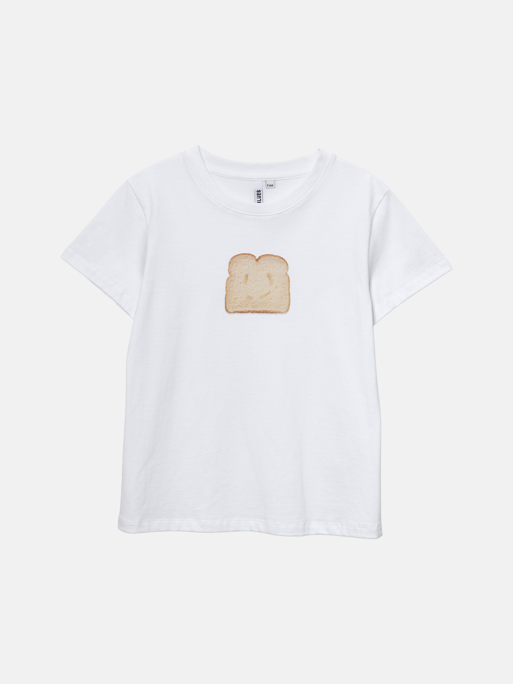 Bread 크롭 티셔츠 (White)