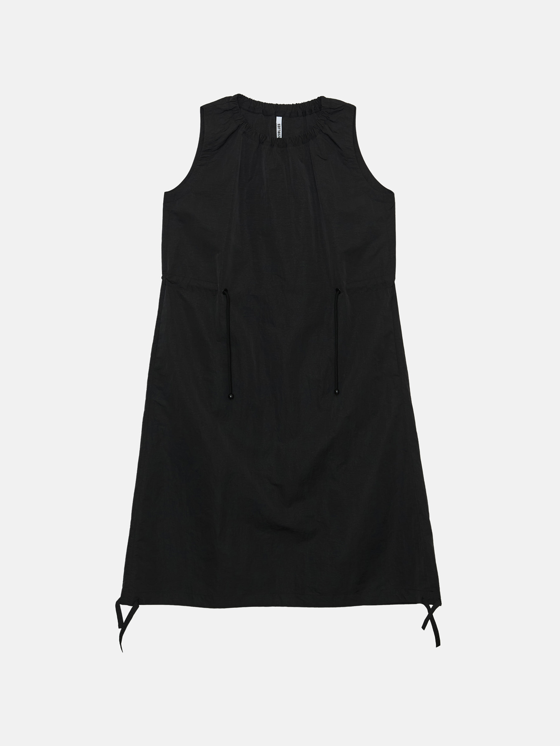 [Pre-order] 더블 스트링 롱 드레스 (Black)