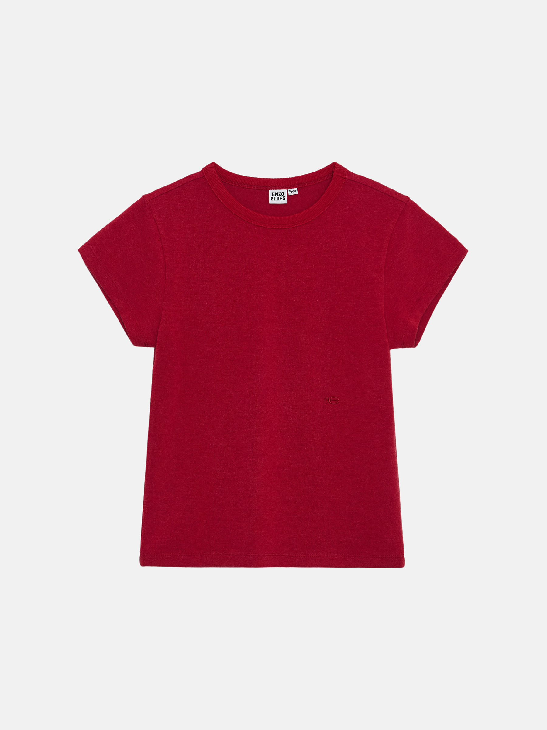 베이직 캡 슬리브 티셔츠 (Red)