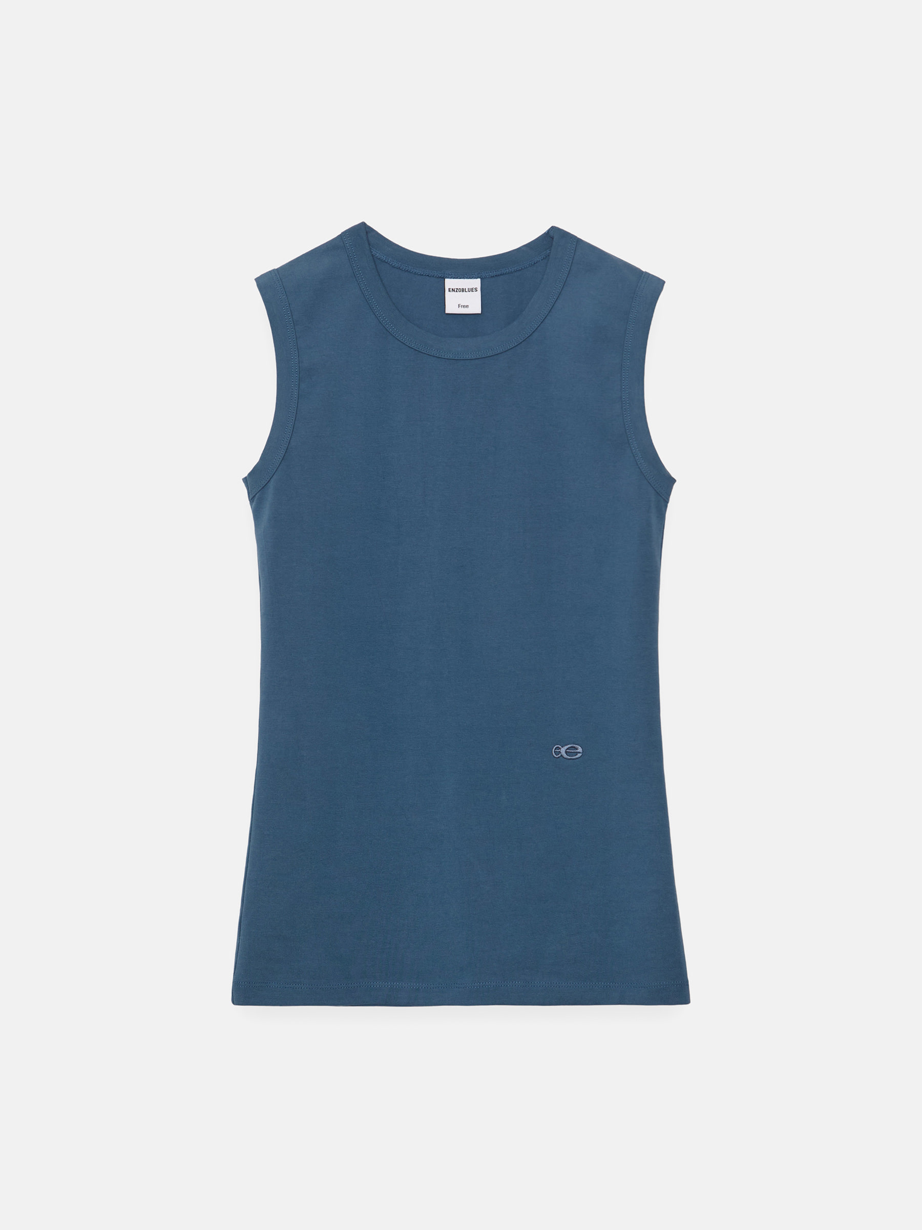 ENZO BLUES☆Pixel Logo Sporty Gymsack 엔조블루스 블록 로고 짐색 라이트 그레이 | ENZO BLUES | KREAM
