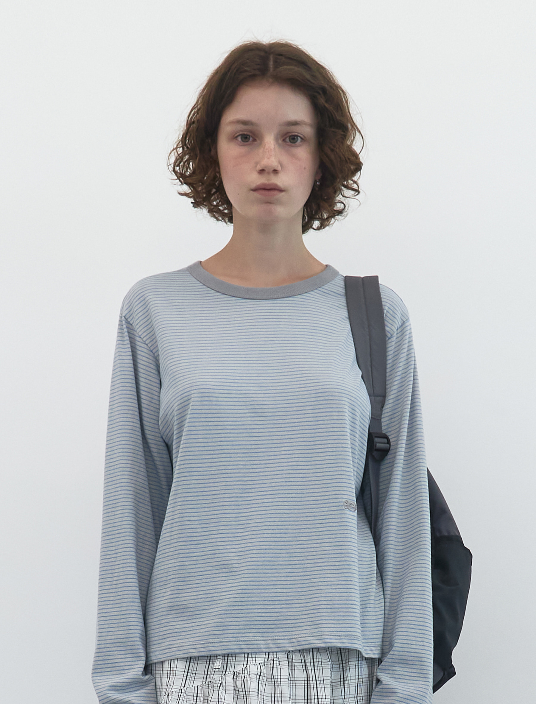 【ENZO BLUES】Witty Check Flare Skirt ★韓国人気★ 追跡付 기본 레이아웃 - Witty Checked Flare Skirt (Blue Green