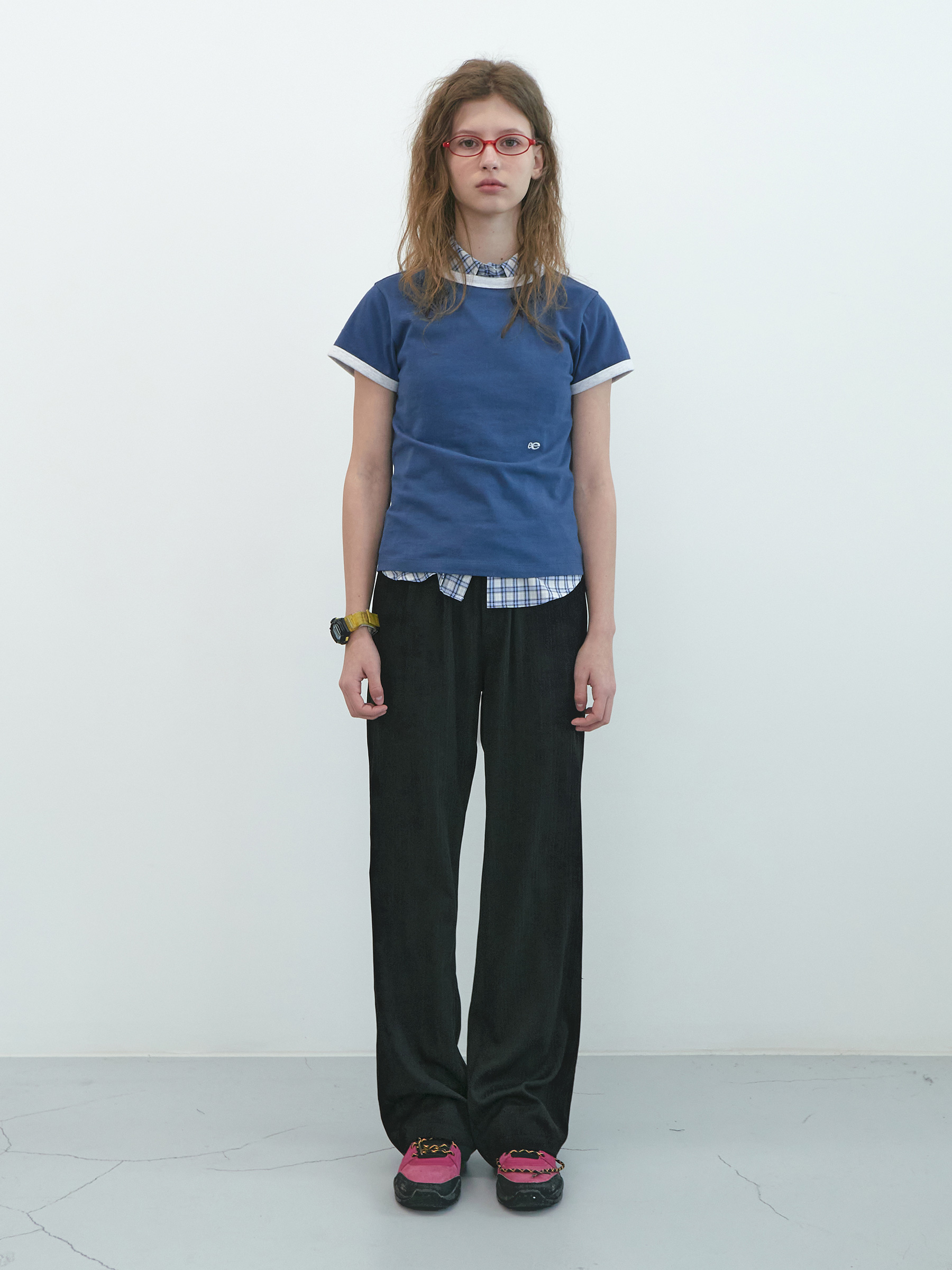 기본 레이아웃 - [5/27 Delivery] Double Logo Ringer T-shirt