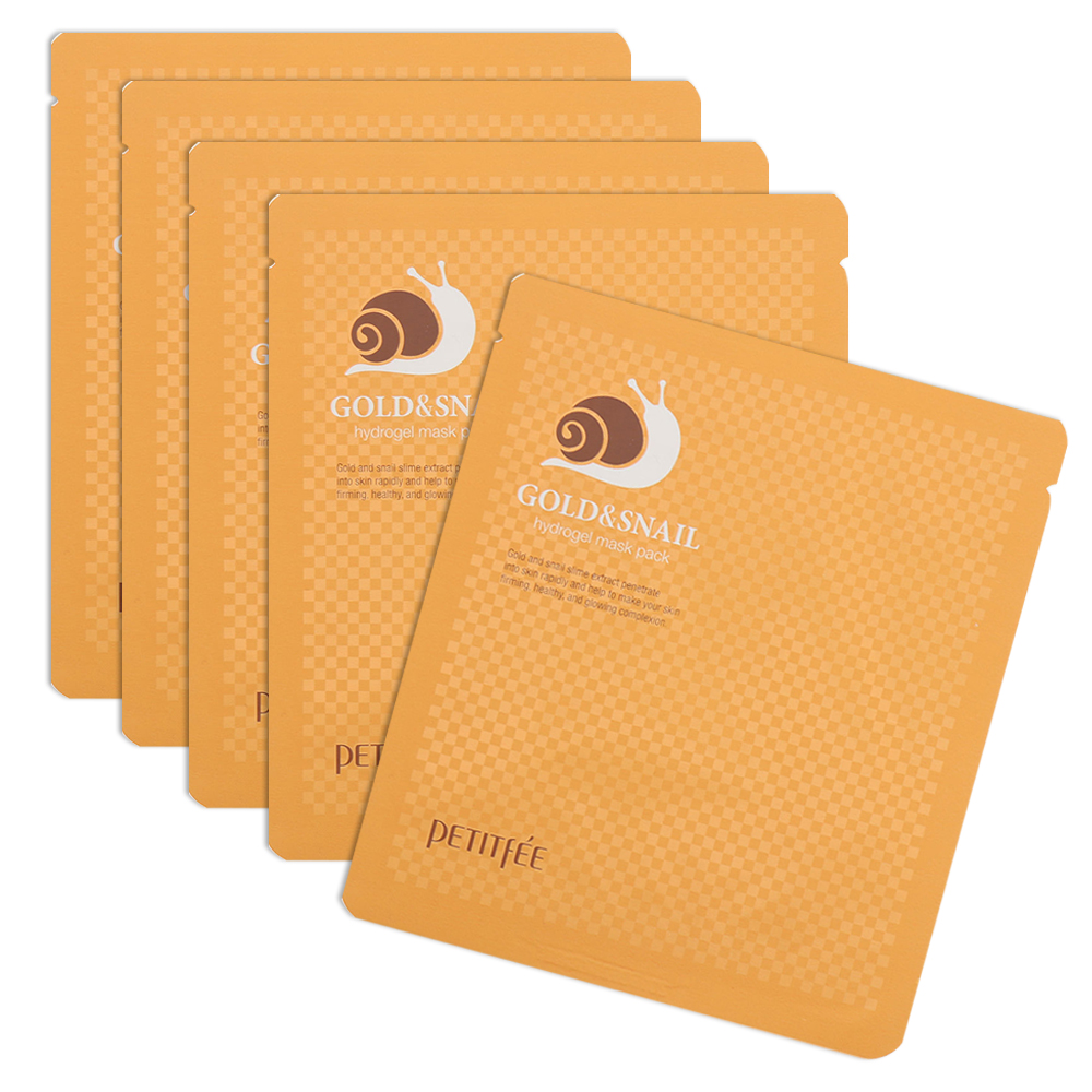 PETITFEE Gold &amp; Snail Hydrogel Mask Pack 30g x 5 sheets