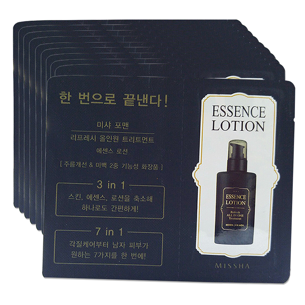 MISSHA For Men Refresh All-In-One Treatment [Essence Lotion] (1ml_Film) * 10ea