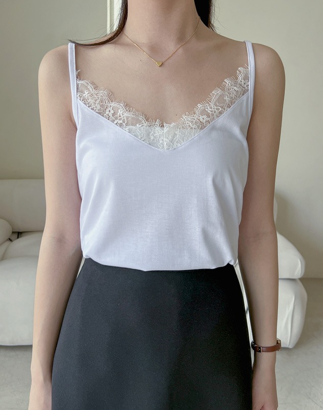 Leromantic lace sleeveless shirt