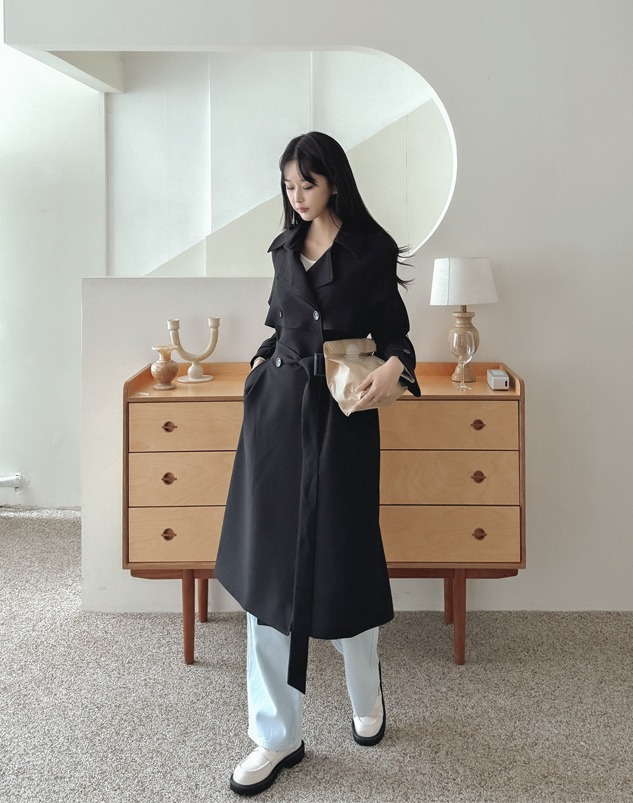 Cielly Double Trench Coat