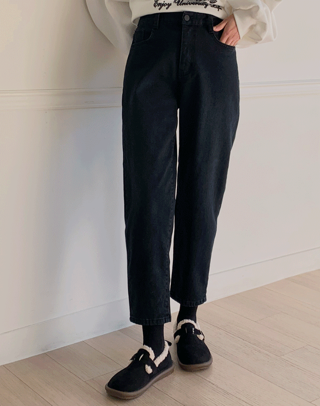 [DELVIND] 宽腿 一字版型 牛仔裤子 LO1204
