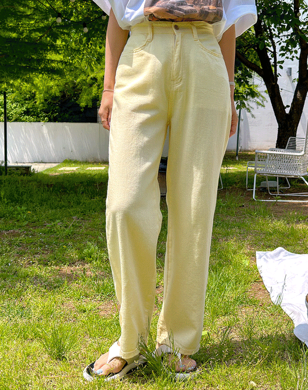 six-color wide pants