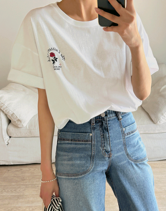 Songi Rose Short-Sleeved T-shirt