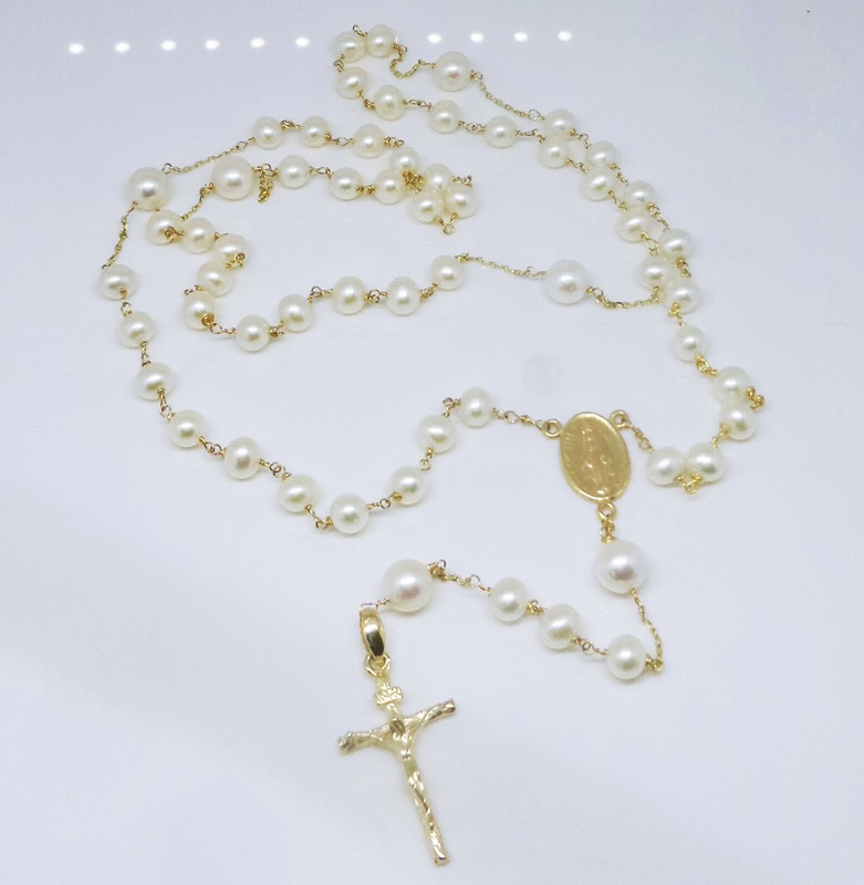 18k Gold Filled Rosary Religious Baptism Wholesale And Jewelry Supply
