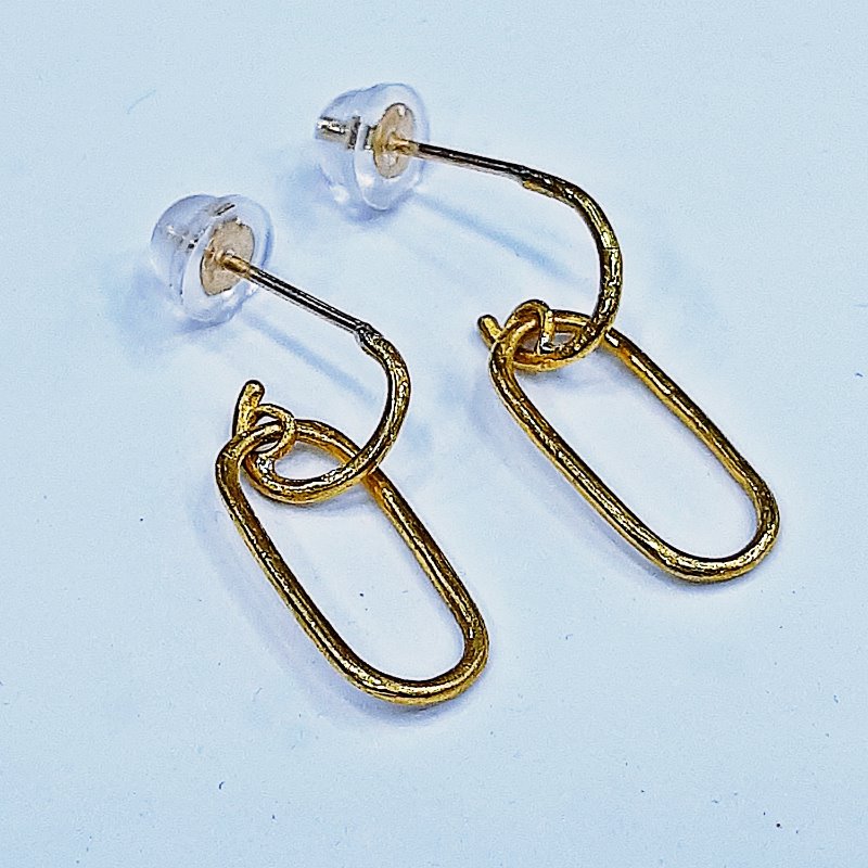 24k solid gold hoop earrings 3.7 gram 999