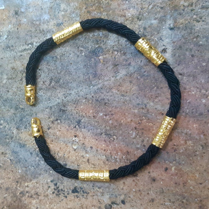 Solid Gold Cord Bracelet