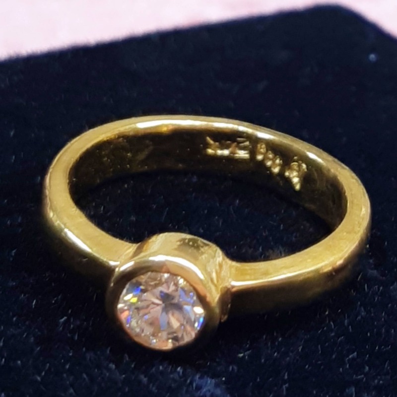 Platinum & 24K Gold Engagement Ring – Zoltan David
