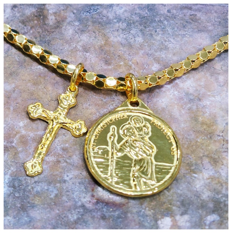 Large Cross Necklace for 24k Gold Plated (Without Chain) Jesus Pendant Men  Women | eBay