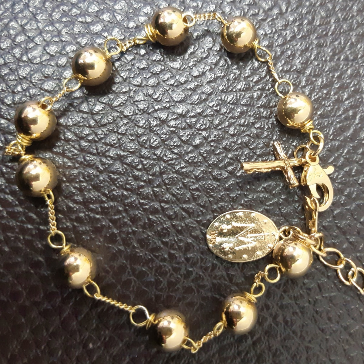 Religious Rosary Bracelet – Baby Gold