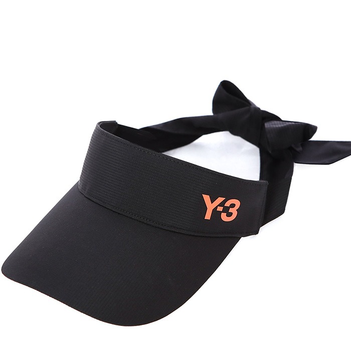 YOHJI YAMAMOTO(Y-3)Contrast Logo Detail Visor Hat(Black)20SS  display picture 1