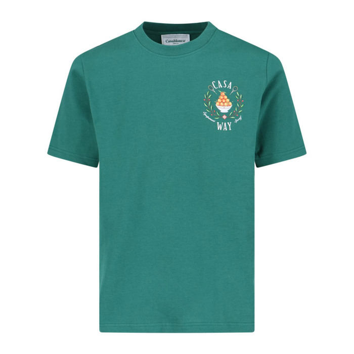 카사블랑카 남성 반소매 티셔츠/MPS24 JTS 001 07CASA WAY